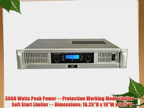 Pyle-Pro PEXA3000 19'' Rack Mount 3000 Watt Professional Power Amplifier w/ Digital SMT Technology