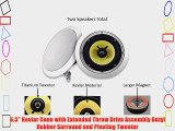 Acoustic Audio HD-6Pr 6.5-Inch Round 2 Way Kevlar Speakers (White)