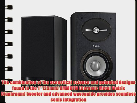 Infinity Reference 152 5-1/4 inch 2-Way Bookshelf Speakers Pair (Black)
