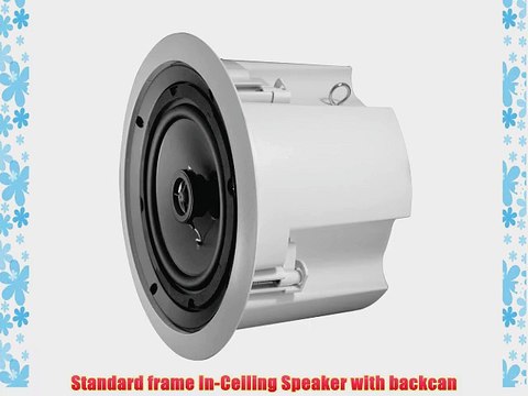 OSD Audio ICE620ST 6.5-inch 70-Volt 100-Watt Polypropylene In-Ceiling Speaker with Backcan