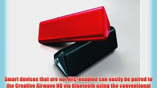 Creative Airwave HD Portable Wireless Bluetooth Speaker with NFC (Charcoal Grey)