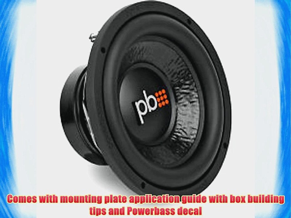Powerbass M104D 10-Inch Dual 4 Ohm Subwoofer