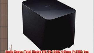 Sony SWF-BR100 Active Wireless Subwoofer 5.2-5.8GHz Band Wireless Frequency 4Ohms Impedance