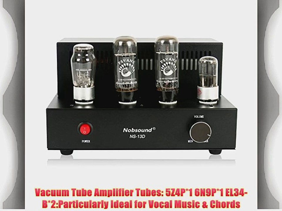 Nobsound? Aiqin Tube Amplifier X-1 with 2 Vacuum Tube of EL34  Hi-Fi 100% Handmade