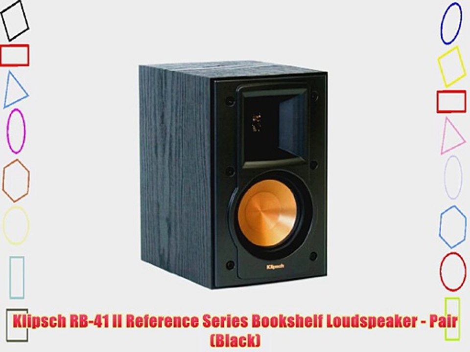 Klipsch RB-41 II Reference Series Bookshelf Loudspeaker - Pair (Black)