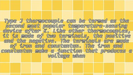 Basics About Type J Thermocouple