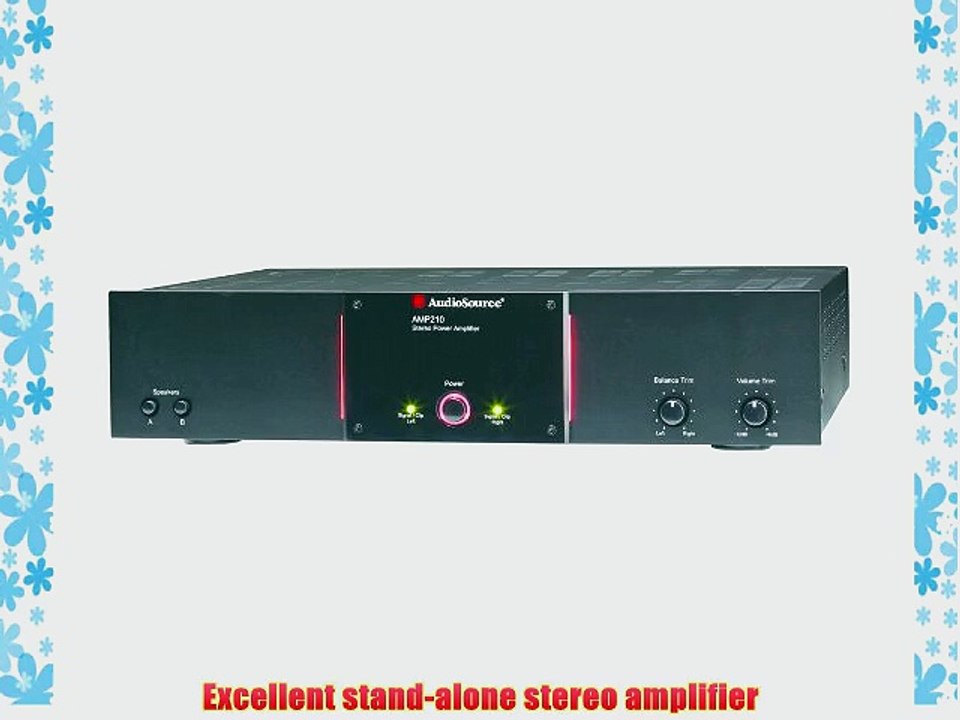 AudioSource AMP 210 90Watt Stereo 250Watt Mono Power Amplifier (Black