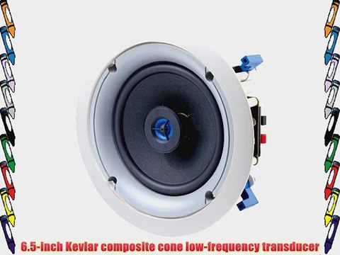 Leviton SGC65-W 6.5-Inch Two-Way In-Ceiling Loudspeaker White