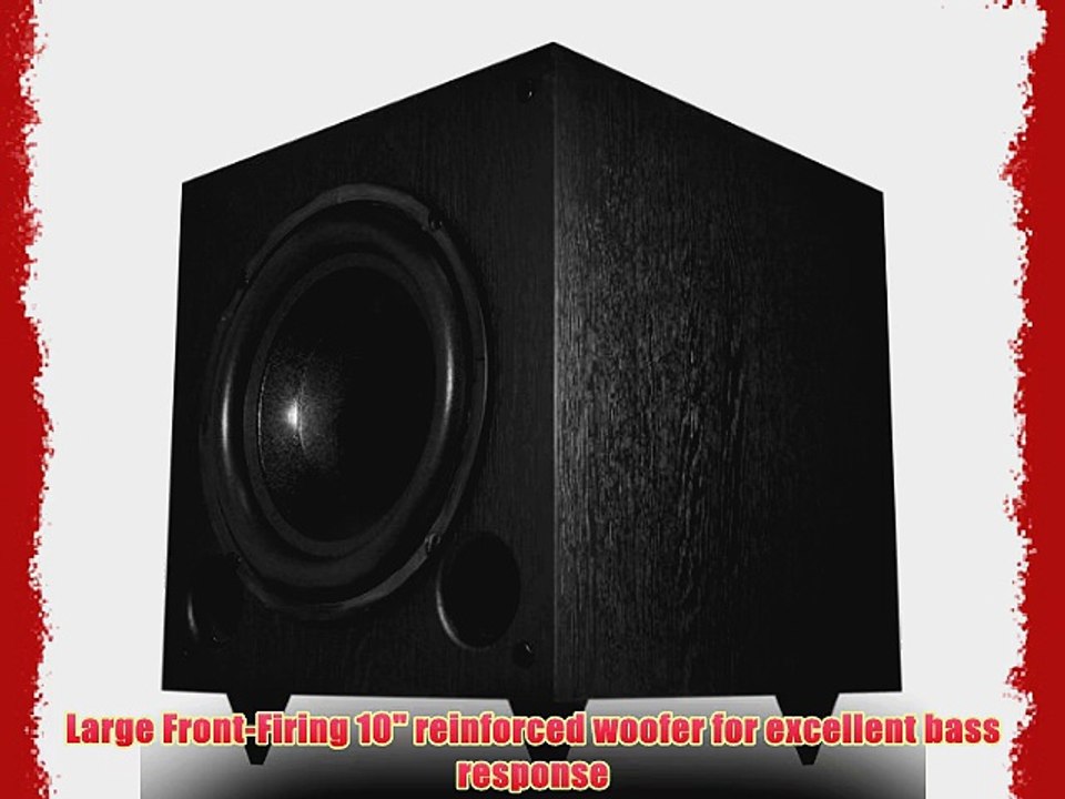 OSD Audio PS10 10-inch High Powered 120-Watt Premium Home Theatre Subwoofer Black