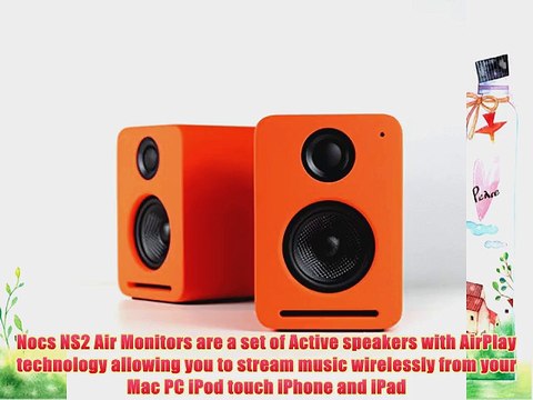 NOCS NS2-110US NS2 Air Monitors V2 Bookshelf Speaker (Contemporary Orange)