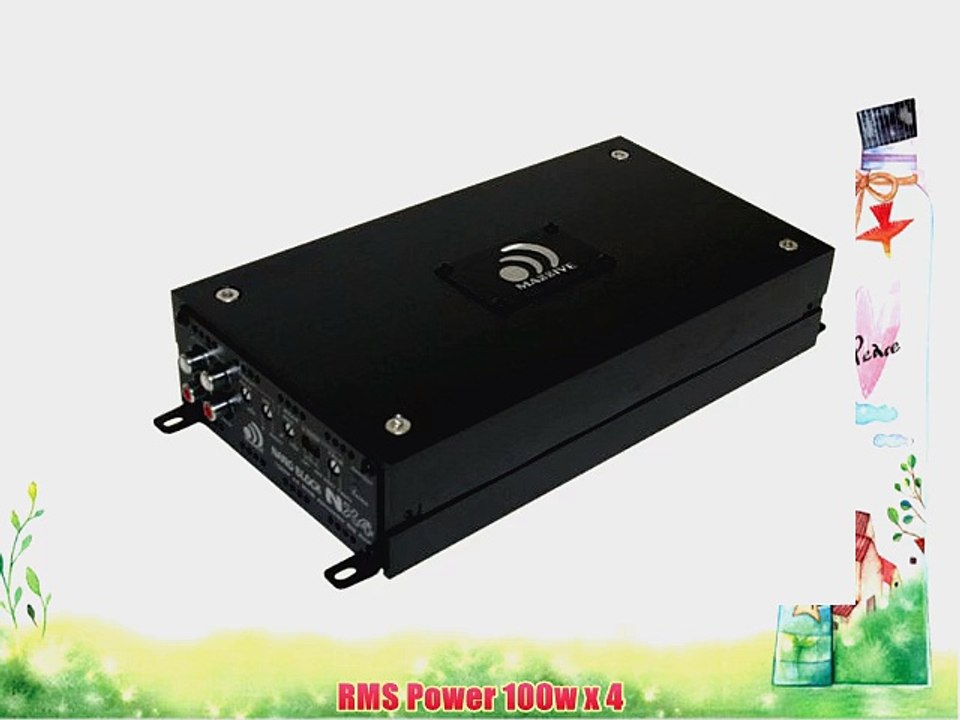 Massive Audio Nx4 - A/B Full Range 4 Channel Amplifier 100w x 4 RMS @ 4ohm