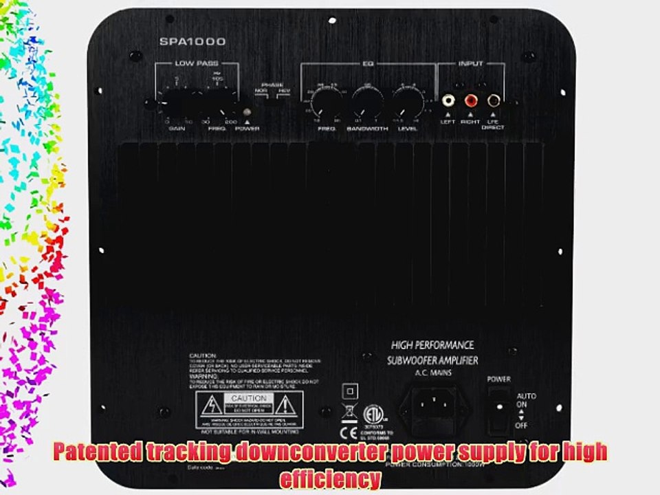 Dayton Audio SPA1000 1000W Subwoofer Plate Amplifier