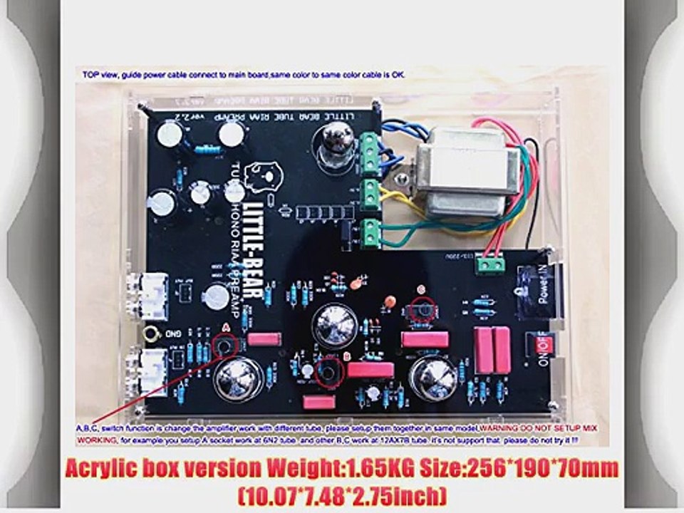 Little Bear T10Pro 12AX7B Tube valve Phono Turntable RIAA Preamp preamplifier Ver2.5 video