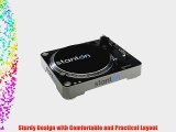 Stanton T52B Straight Arm Belt-Drive Turntable with 500.v3 Cartridge Pre-Mounted