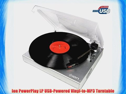Ion PowerPlay LP USB-Powered Vinyl-to-MP3 Turntable