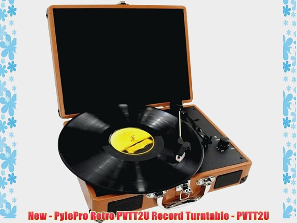 New - PylePro Retro PVTT2U Record Turntable - PVTT2U