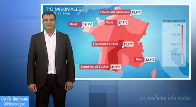 Chaleur dans le sud et dans l'est avant une chute des températures jeudi
