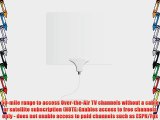 Mohu Leaf 50 Amplified Indoor HDTV Antenna - Made in USA with Premium Cables Premium Connectors