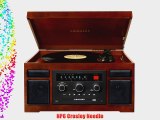 Crosley CR7007A-MA Patriarch 3-Speed Turntable with CD Player and Portable Audio Ready (Mahogany)