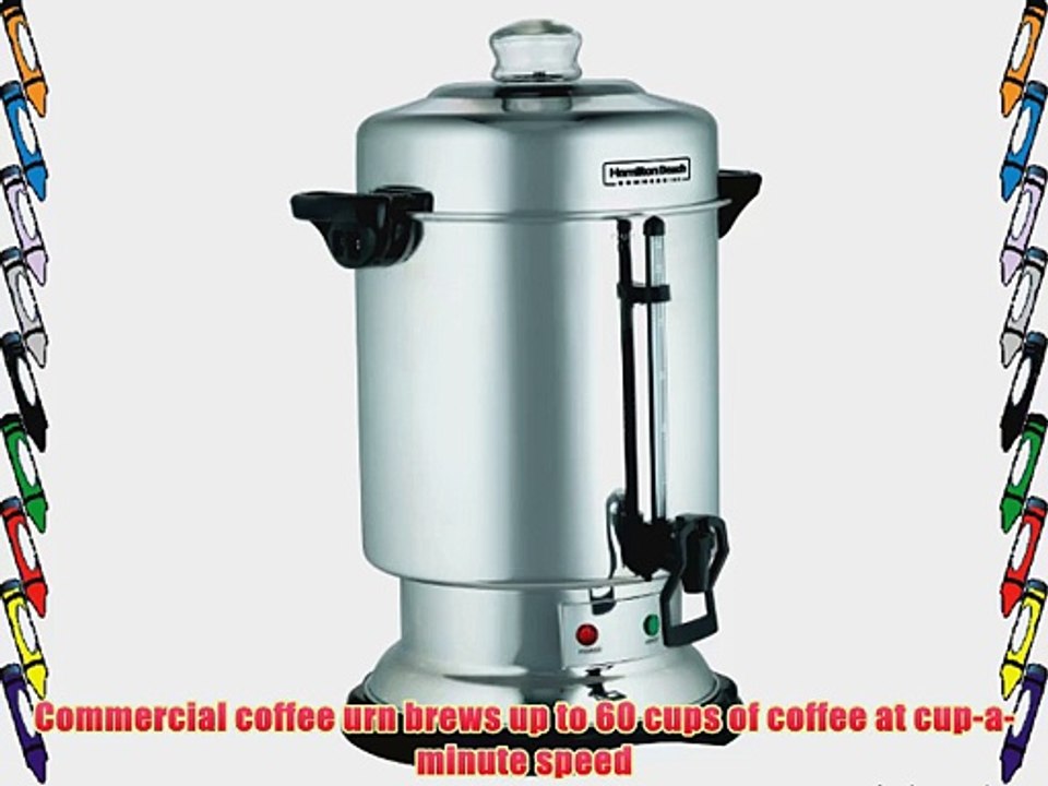 Hamilton Beach D50065 Commercial 60-Cup Stainless-Steel Coffee Urn Silver