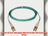 Tripp Lite 10Gb Duplex Multimode 50/125 OM3 LSZH Fiber Patch Cable (LC/LC) - Aqua 10M (33-ft.)(N820-10M)
