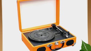 Pyle PVTT2UOR Retro Belt-Drive Turntable with USB-to-PC Connection with Built-in Rechargeable
