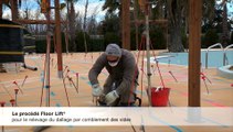 URETEK stabilise et relève les plages d'un bassin dans un camping situé à Agde.