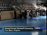 U.S. Armed Forces Honor President Bush For His Service With An Award.