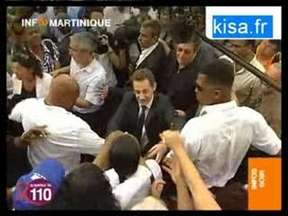 Sarkozy visite éclair en Martinique