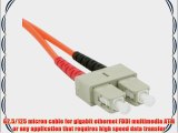 C2G / Cables to Go 09168 SC/SC Duplex 62.5/125 Multimode Fiber Patch CableOrange (15 Meter/49.21