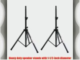 Stageline SS156BK Speaker Stands - Pair