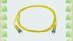 NTW NL-ST/ST-10SDR ST/ST Singlemode Duplex 9/125 Optical Fiber Nonconductive Riser Jumper Cable