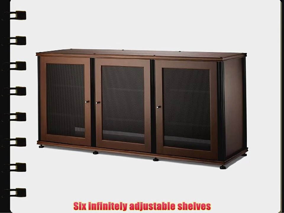 Salamander Designs SB337W/B Synergy Triple A/V Cabinet with Three Doors