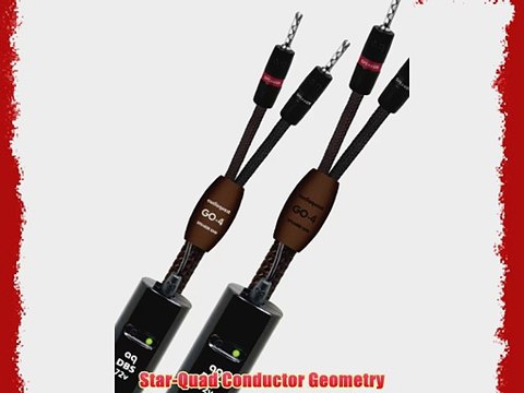 AudioQuest Go-4 Prepared Speaker Cables Star-Quad Series 8Ft Pair