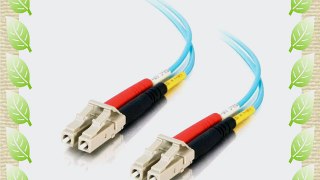 C2G / Cables to Go 01121 LC-LC  10GB 50/125 OM3 Duplex Multimode PVC Fiber Optic Cable Aqua