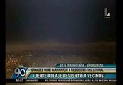 Chorrillos: Grandes olas causan alarma en playas La Chira y La Herradura [Videos]