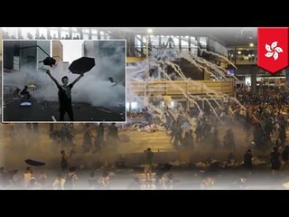 香港の抗議デモ　10万人規模に