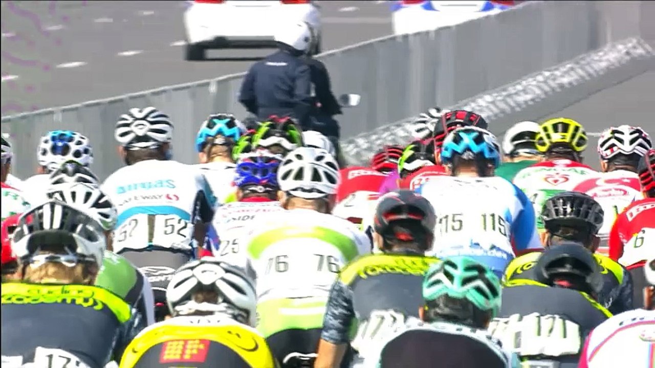 Cycling road race course tested in the Tour d'Azerbaidjan