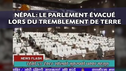 Download Video: Népal: Le Parlement évacué lors du tremblement de terre