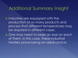 Industrial Heating Applications