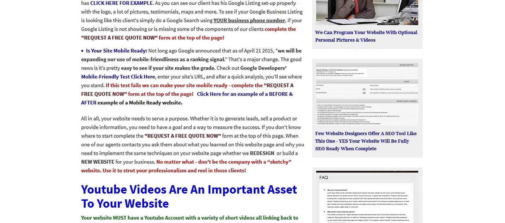 Free Mobile Ready Responsive Website Design Report