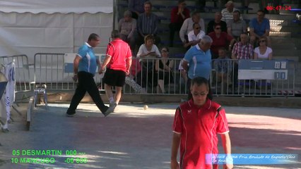 Mène 9,  Desmartin contre Mancuso, Finale du 60ème Grand Prix de la Ville, Bagnols-sur-Cèze 2015