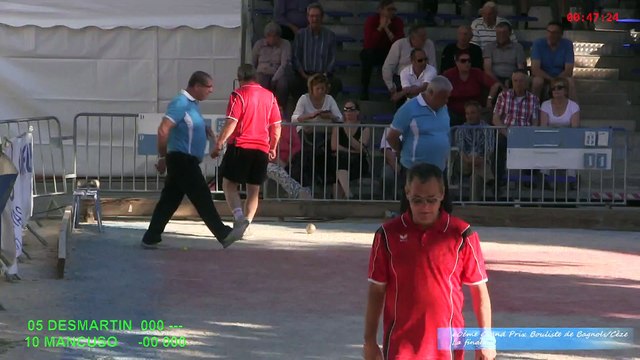 Mène 9, Desmartin contre Mancuso, Finale du 60ème Grand Prix de la Ville, Bagnols-sur-Cèze 2015