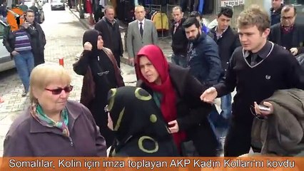 Kolin İçin İmza Toplayanları Kovan Somalılar