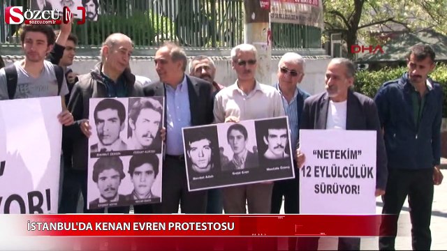 İstanbul'da Kenan Evren protestosu