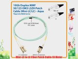 Tripp Lite 10Gb Duplex Multimode 50/125 OM3 LSZH Fiber Patch Cable (Mini-LC / LC) - Aqua 10M