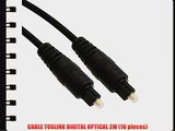 CABLE TOSLINK DIGITAL OPTICAL 2M (10 pieces)