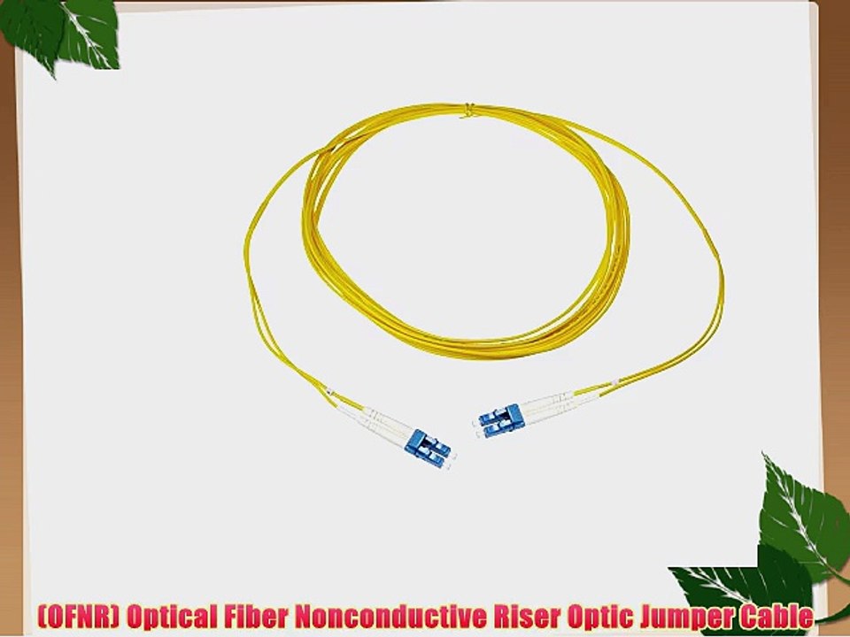 NTW NL-LC/LC-15SDR LC/LC Singlemode Duplex 9/125 Optical Fiber Nonconductive Riser Jumper Cable