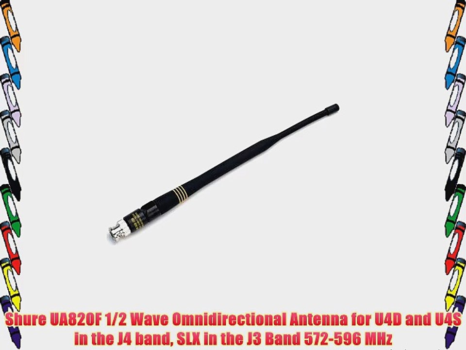 Shure UA820F 1/2 Wave Omnidirectional Antenna for U4D and U4S in the J4 band SLX in the J3