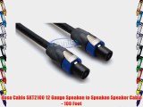 Hosa Cable SKT2100 12 Gauge Speakon to Speakon Speaker Cable - 100 Foot